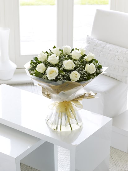 White Rose Hand-tied