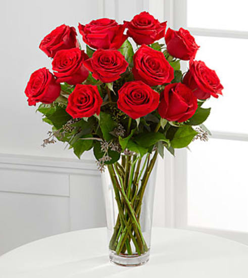 The Long Stem Red Rose Arrangement