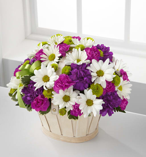 Blooming Bounty Bouquet - Basket Included
