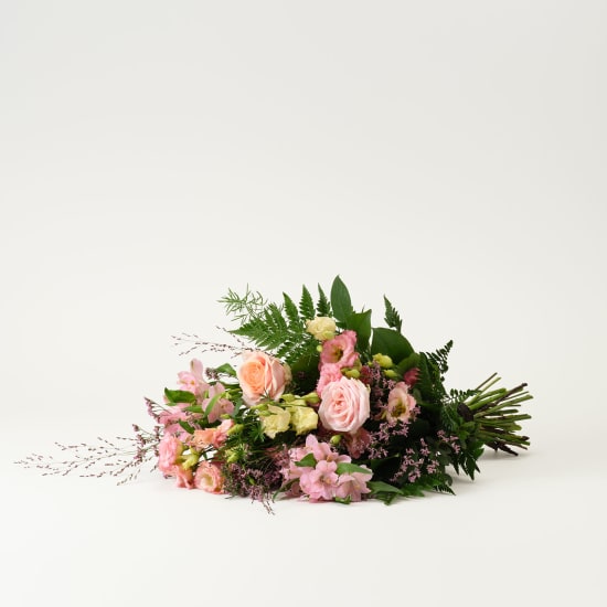 Funeral bouquet in pink