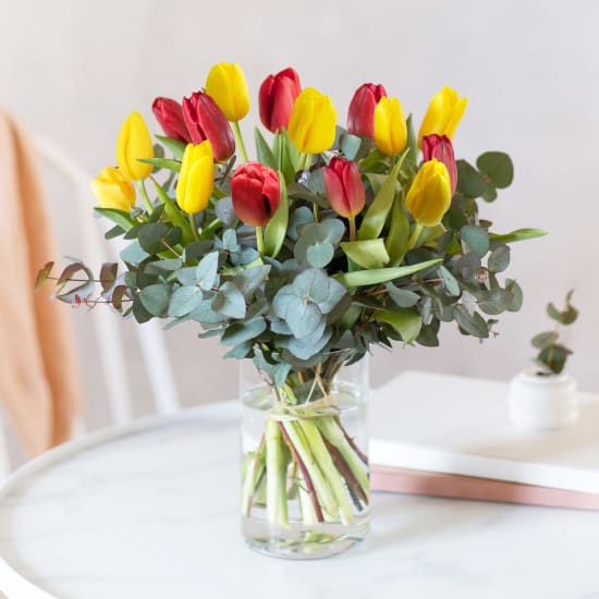 Multicolored Tulips Bouquet