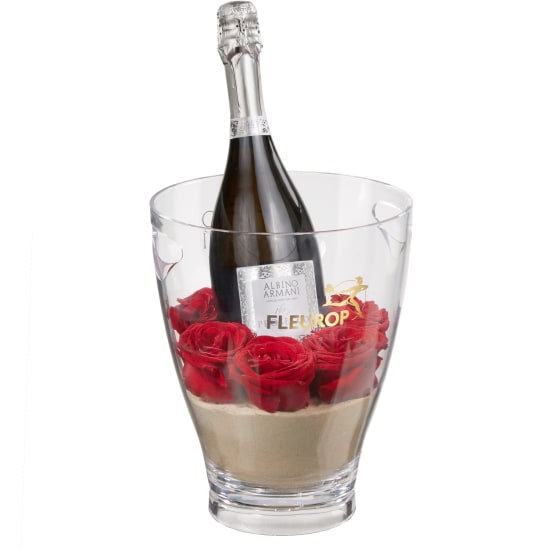 Because I Love You avec Prosecco Albino Armani DOC (75 cl) y c. seau à glace