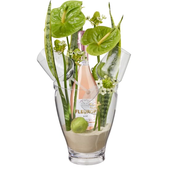 Exotic Paradise mit Prosecco Rosé Albino Armani DOC (75 cl) inkl. Eiskühler und zwei Connaisseur-Gläsern