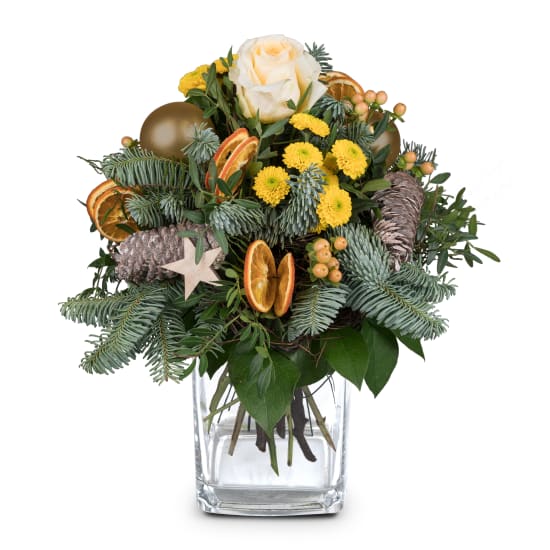 Blumenstrauss «Goldene Winterfreude»