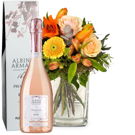 Wonderful Day avec lys et Prosecco Rosé Albino Armani DOC (75 cl)