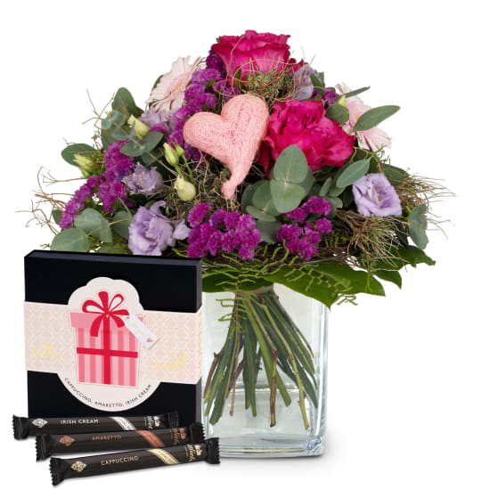Blumenstrauss «Sweet Bloom» mit Gottlieber Hüppen «For You»