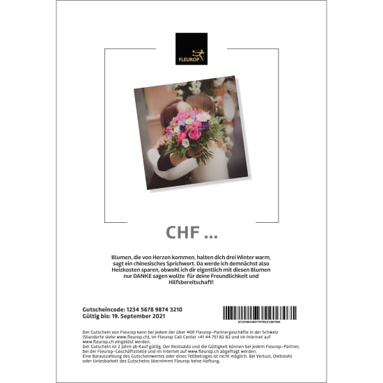 Geschenkgutschein «Danke» (PDF)