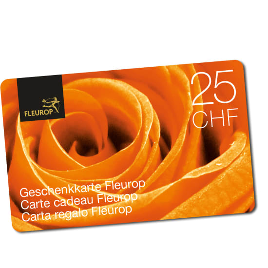 Carte cadeau Fleurop CHF 25.-