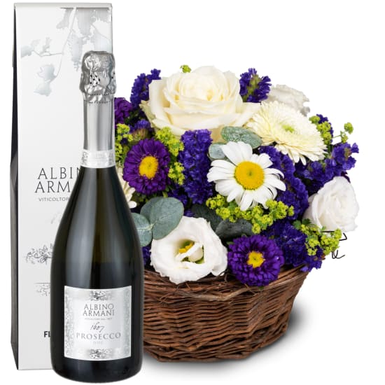 Charmante composition estivale  avec prosecco Albino Armani DOC (75 cl)