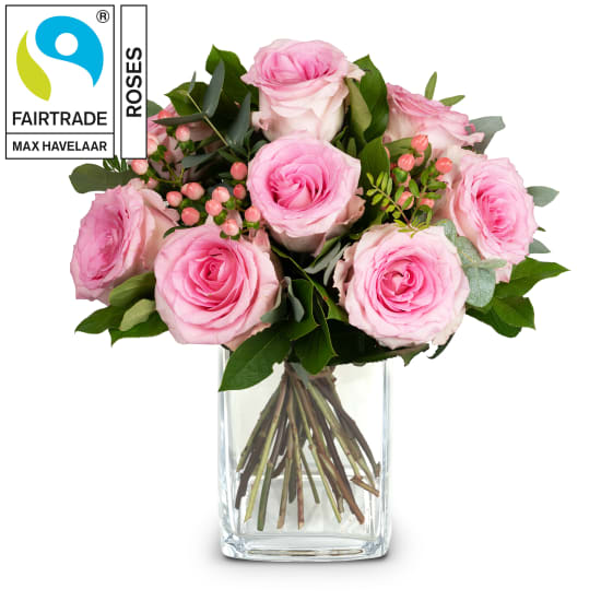 Blumenstrauss «Rosenglück» mit Fairtrade-Rosen Max Havelaar