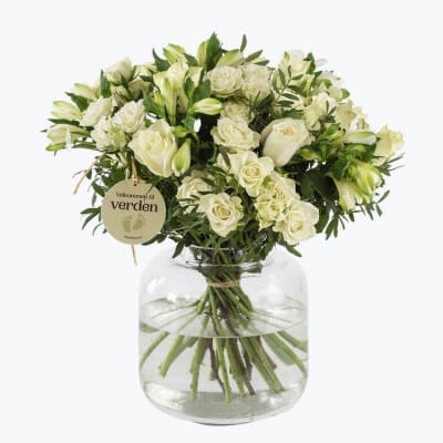 Classic Newborn Prince Bouquet w babybirth tag 242677