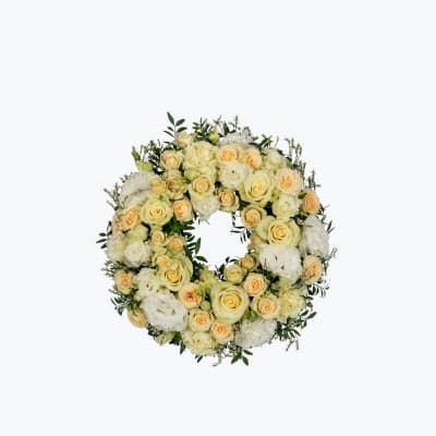 Funeral Wreath Friendship w ribbon 248017