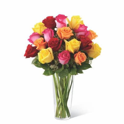 Bright Spark Rose Arrangement