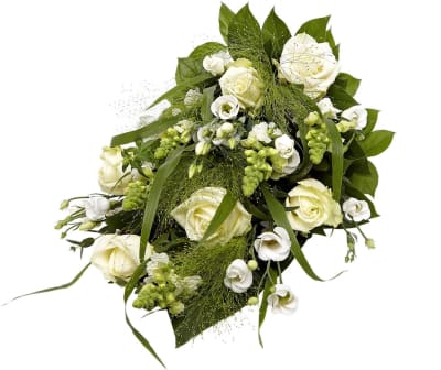 Funeral spray Florist\'s Choice