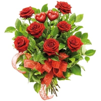 Two hearts bouquet