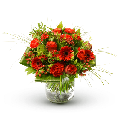 Stylish red bouquet