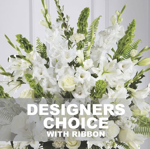 Funeral / Sympathy Bouquet With Ribbon