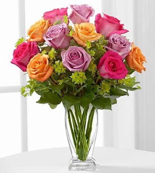 The Pure Enchantment Rose Bouquet by FTD - VASE INCLUDED