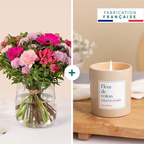 Pink Powdery softness and candle