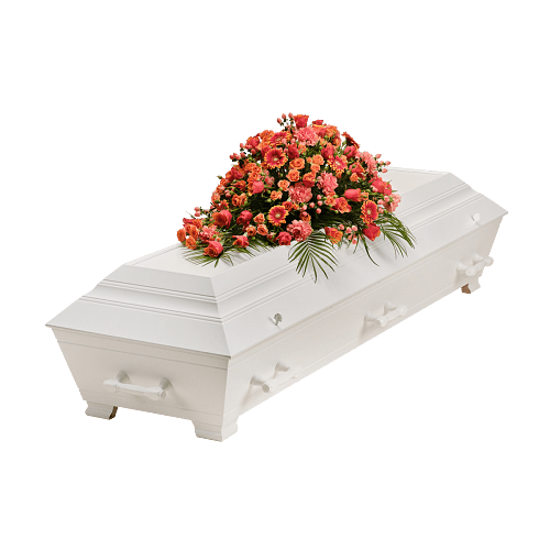 Funeral Spray Warm w ribbon 248044