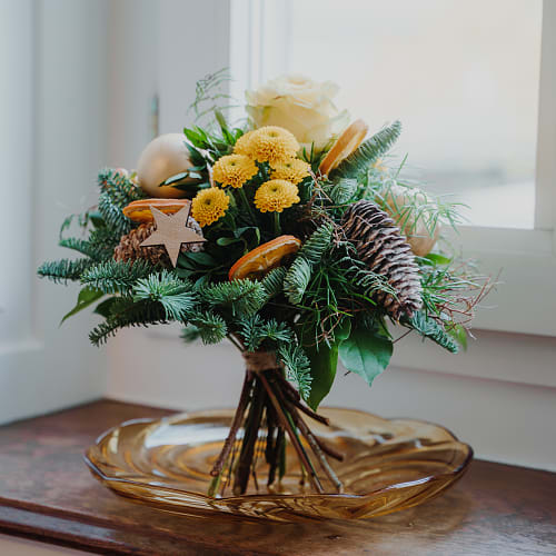 Blumenstrauss «Goldene Winterfreude»
