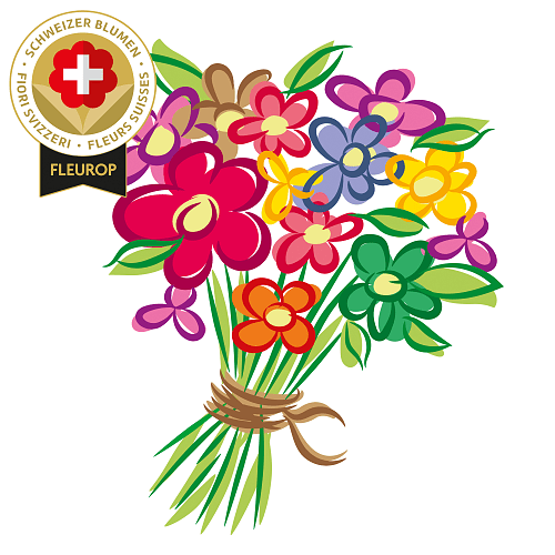 Schweizer Blumenstrauss «Überraschig»
