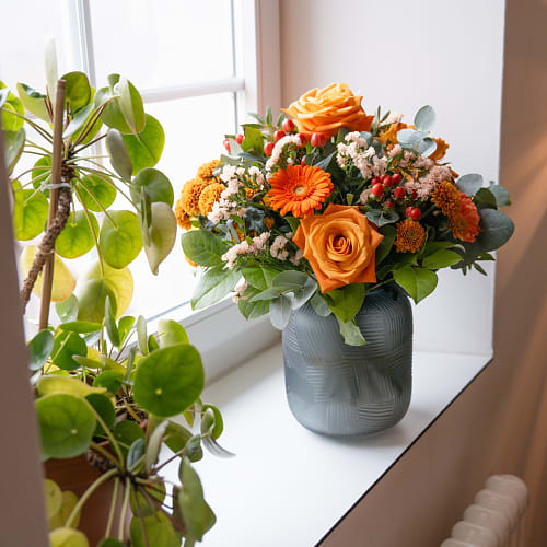 Blumenstrauss «Pure Vitality» mit Fairtrade-Rosen Max Havelaar