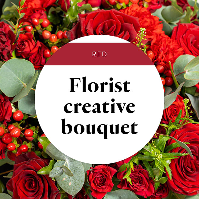Red Florist bouquet