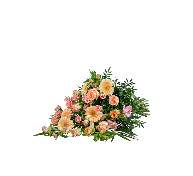 Funeral Bouquet  Pastels  w ribbon 248028