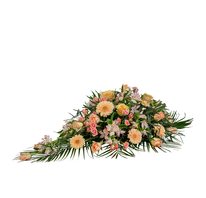 Funeral Spray Pastels w ribbon 248030