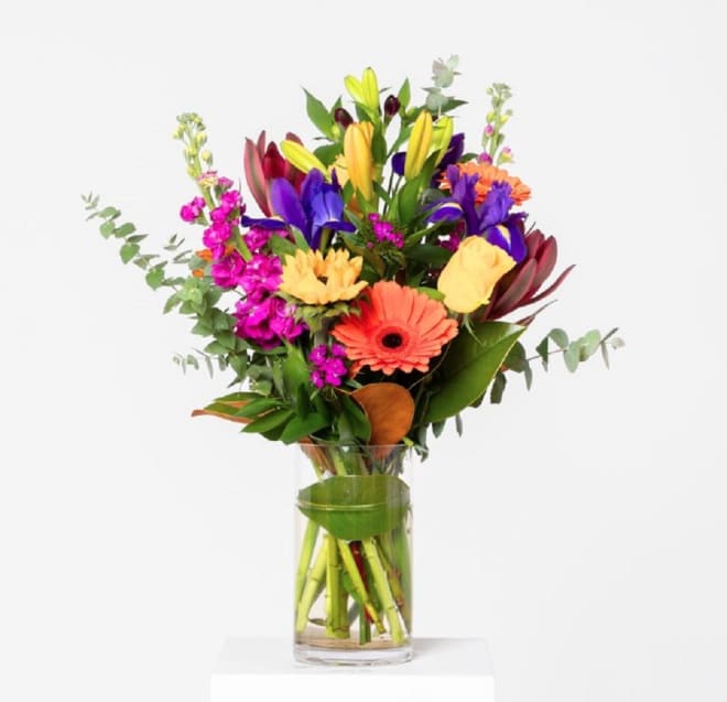 Seasonal Bright Bouquet in Vase