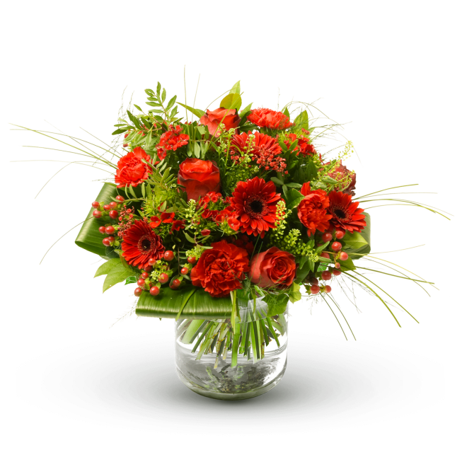 Stylish red bouquet