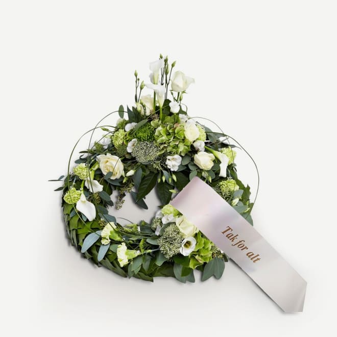 Wreath with ribbon
