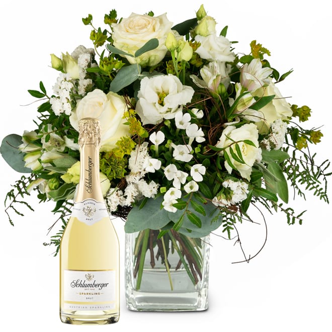 Flowerbouquet Natural Magic of Blossoms with Schlumberger Sparkling brut, 0,75 L