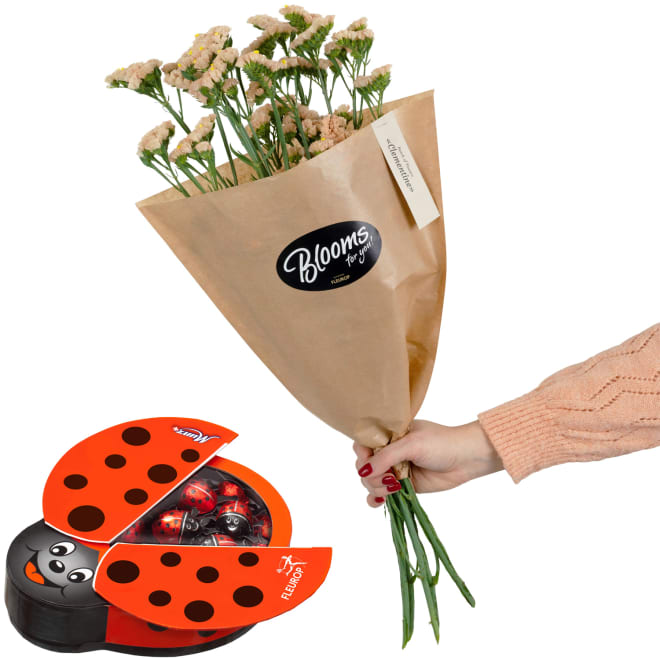 Blooms for you «Clementine» mit Munz Schoggi-Glückskäfer