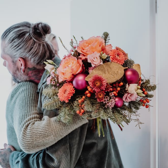 Bouquet de fleurs «Joyful Christmas»