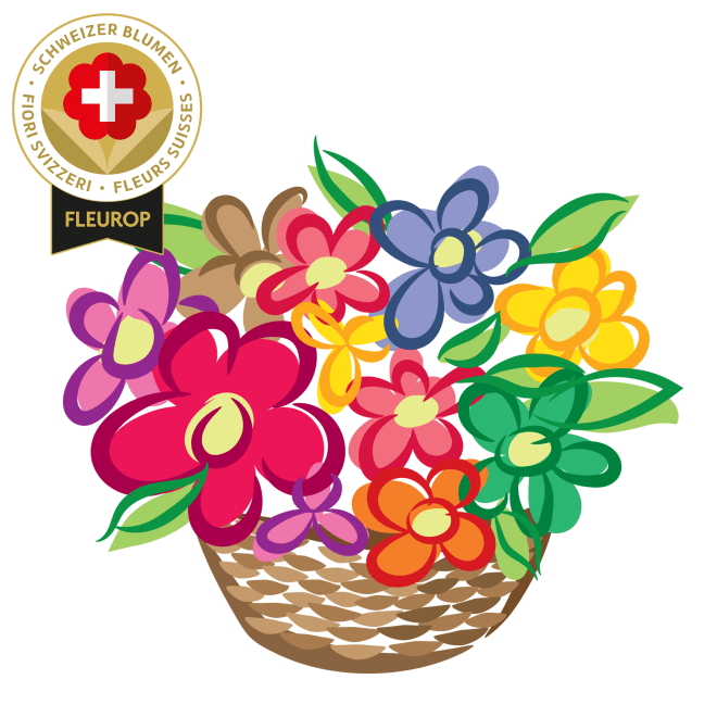 Schweizer Blumengesteck «Überraschig»