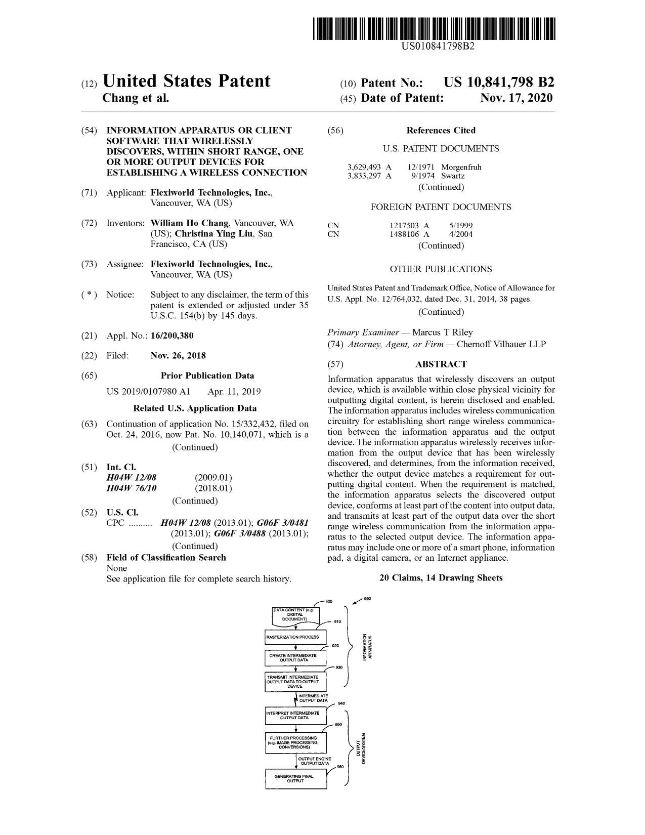 U.S. Patent: 10,841,798