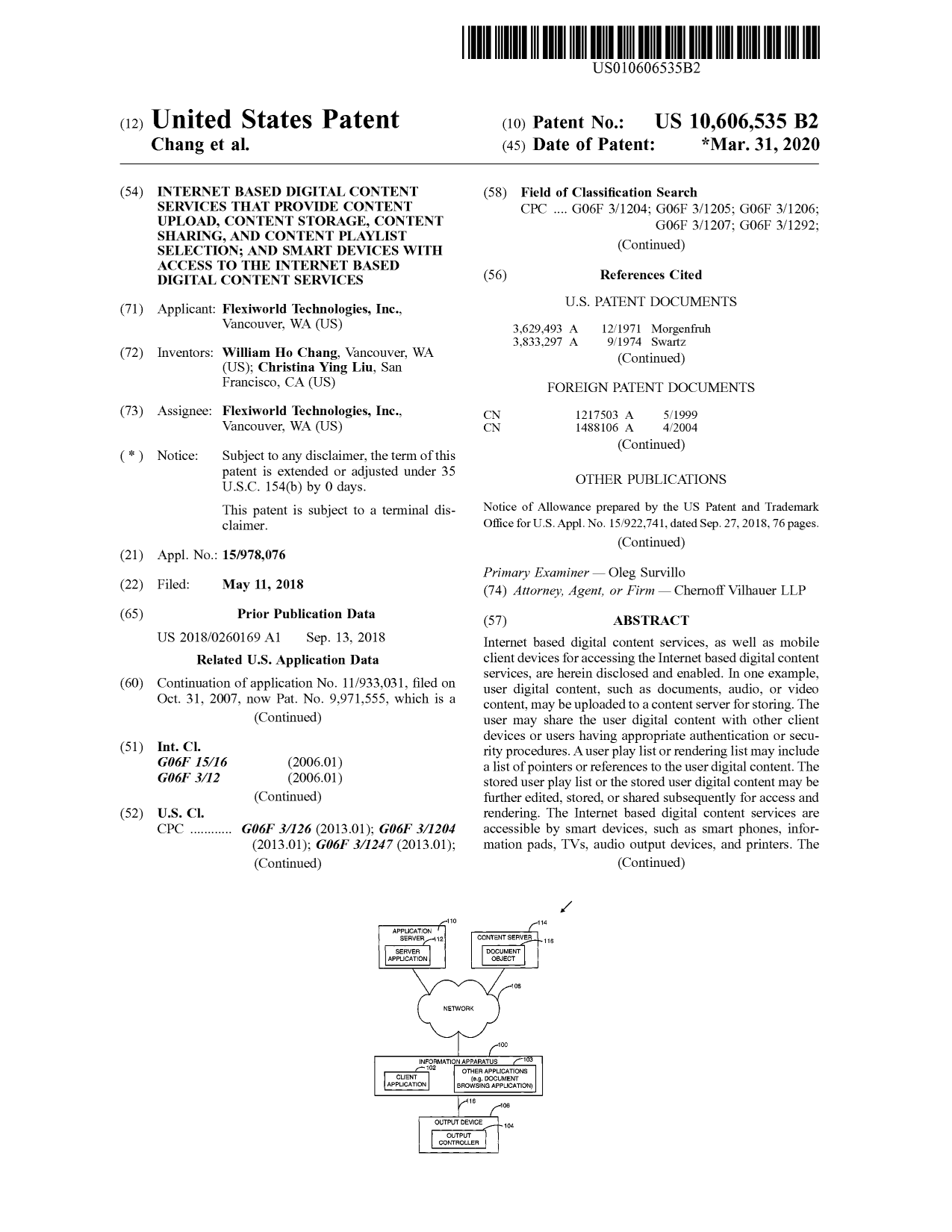 U.S. Patent: 10,606,535