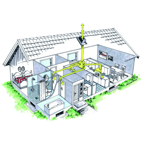 Kitchen hoods for expired models of external extract air fans