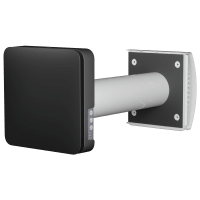 Aura One W 100 rumsventilator i svart utförande med värmeåtervinning