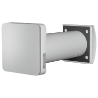 Aura One W 160 romventilator i hvit utførelse med varmegjenvinning