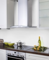 Wall-mounted Flexit Vision E/F 60 cm kitchen hood in stainless steel