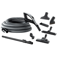 Slangesett Flexit med 9 m slange, LED-håndtak og flere børster og munnstykker