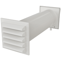 Fresh air valve 125K in white finish with interior vent and pull cord