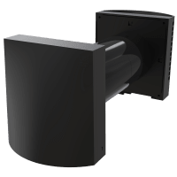 Fresh air valve Flexit Aero 100V2 in black finish with square wall plate