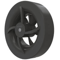 Pro7 bathroom fan black for wall mounting