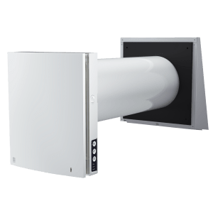 Single room ventilator Flexit Roomie One W V2 in white with heat recovery