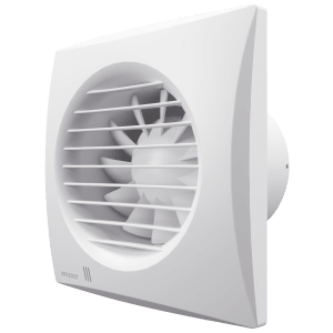 Bathroom fan Flexit Classic Eco 100 in white with louvered front
