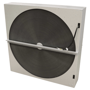 Komplett rotor med roterende varmeveksler, ramme og tilkoblet drivmotor for ventilasjonsaggregat i Flexit S32R og L32R